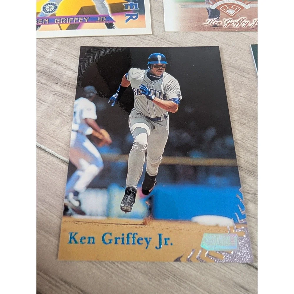 Ken Griffey Jr Lot Of 8 Baseball Trading Cards 90s Seattle Mariners MLB